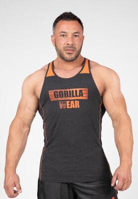 Wallace tank top - grijs/oranje