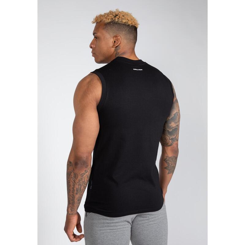 Sorrento Sleeveless T-Shirt - Black - S