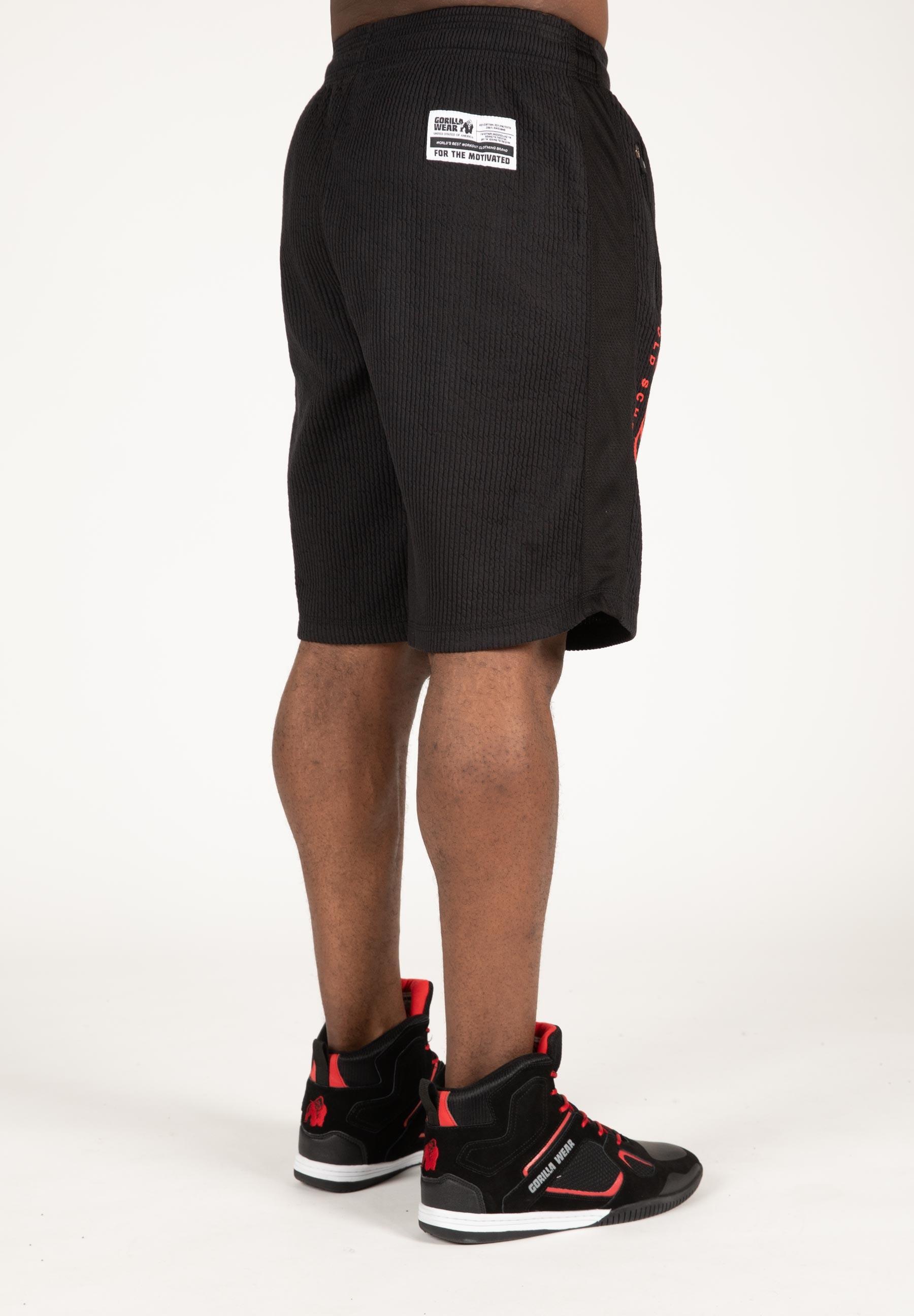 Augustine Vieja escuela Pantalones cortos - Negro/Rojo 4/6