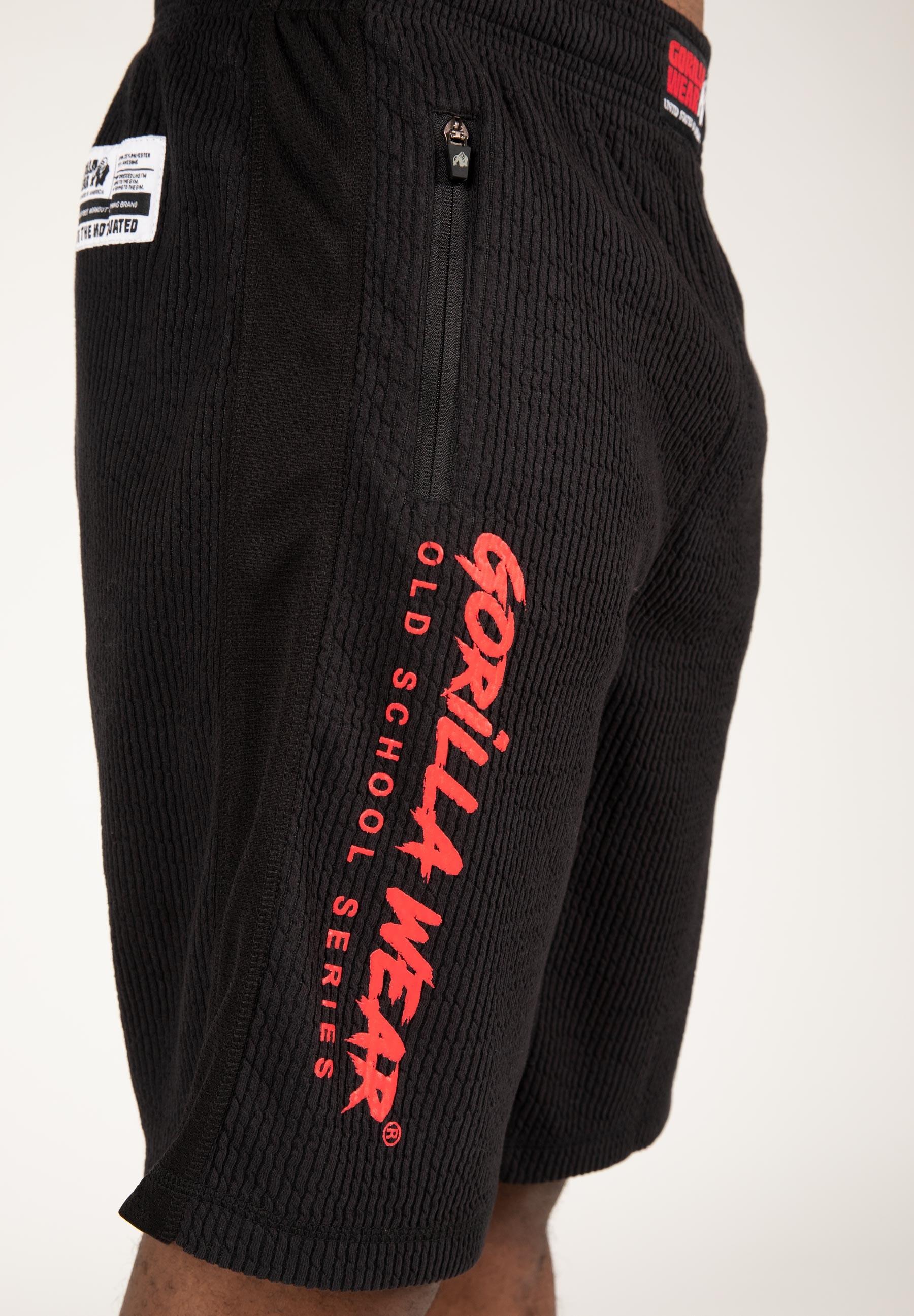 Augustine Vieja escuela Pantalones cortos - Negro/Rojo 3/6