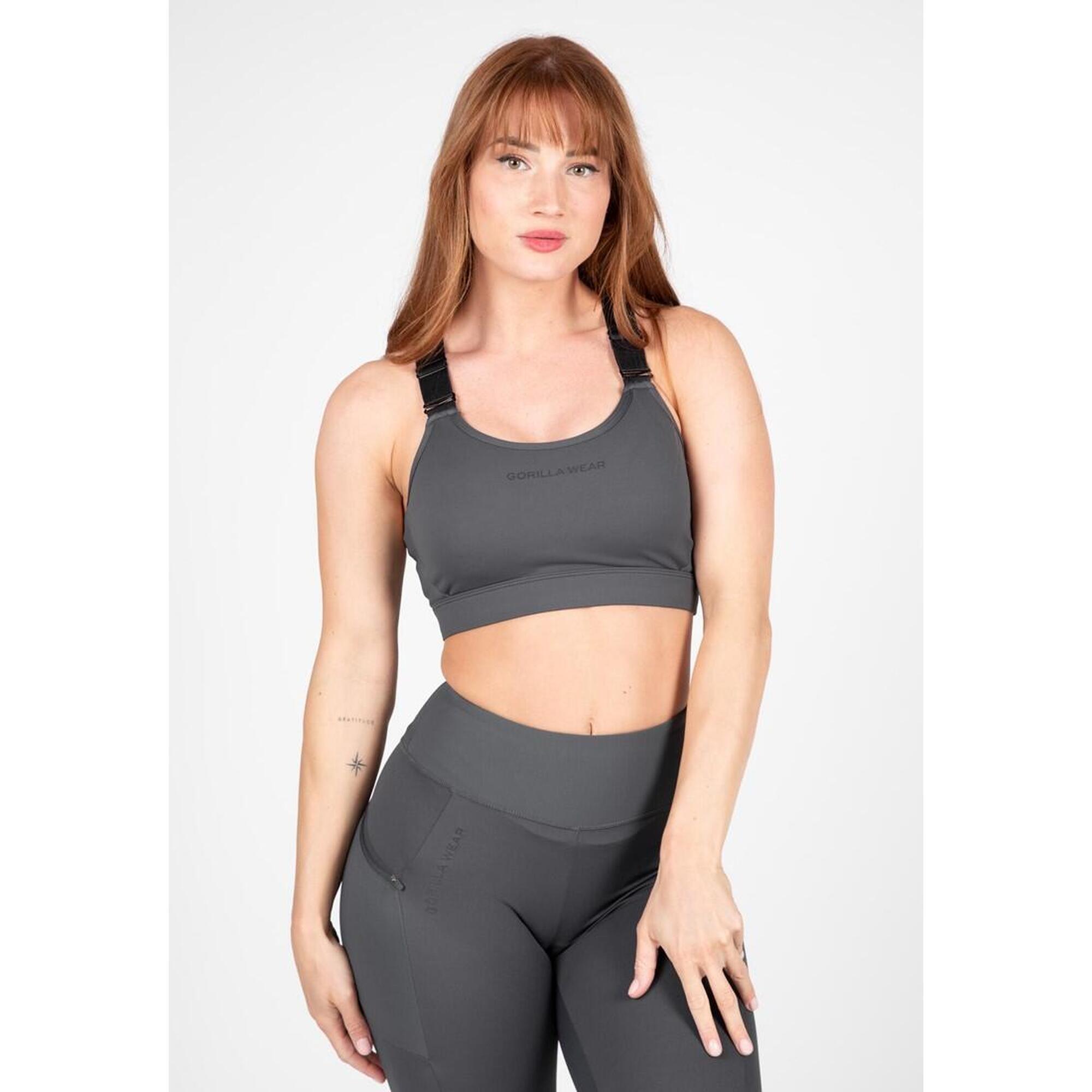 Gorilla Wear - Monroe Soutien-gorge De Sport - Grau - Brassière - Gris - 36 Xs - Decathlon