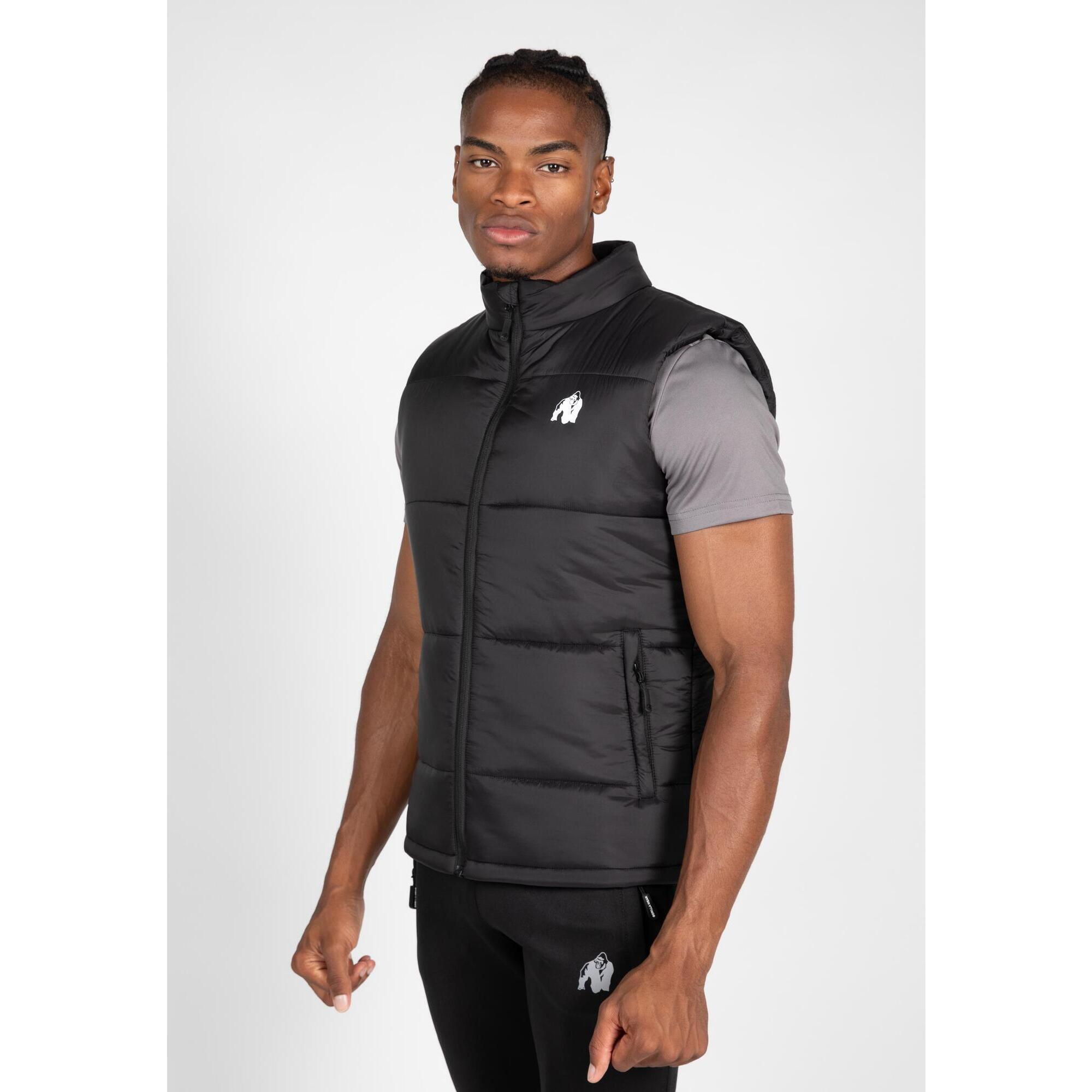 Gorilla Wear - Irvine Gilet Bouffant - Noir - Doudoune Duvet - Noir - 38 S - Decathlon