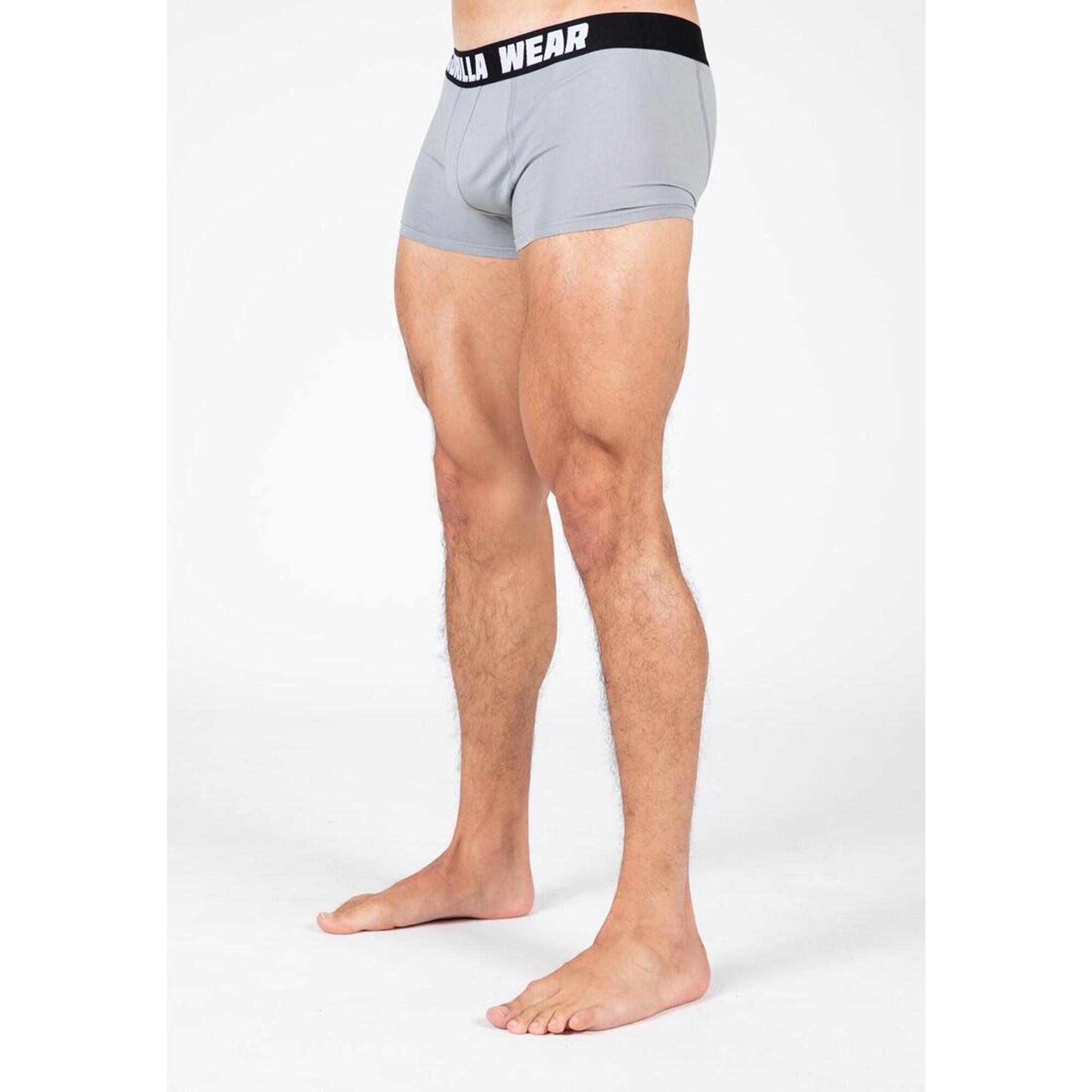 Gorilla Wear - Boxershort 3-pack - Grau/marine/rouge - Caleçon - Bleu|gris - 48 Xl - Decathlon
