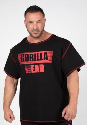 Wallace workout top - zwart/rood
