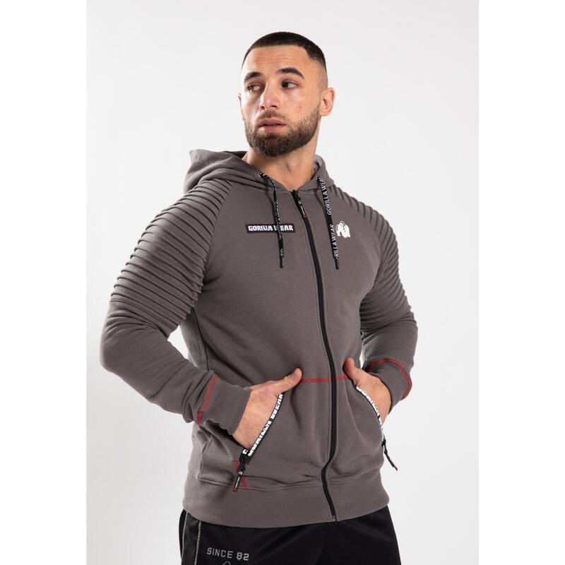 Georgia Sweat à capuche zippé - Grau - 2XL