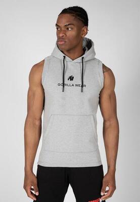 Lincoln sleeveless hoodie - grijs