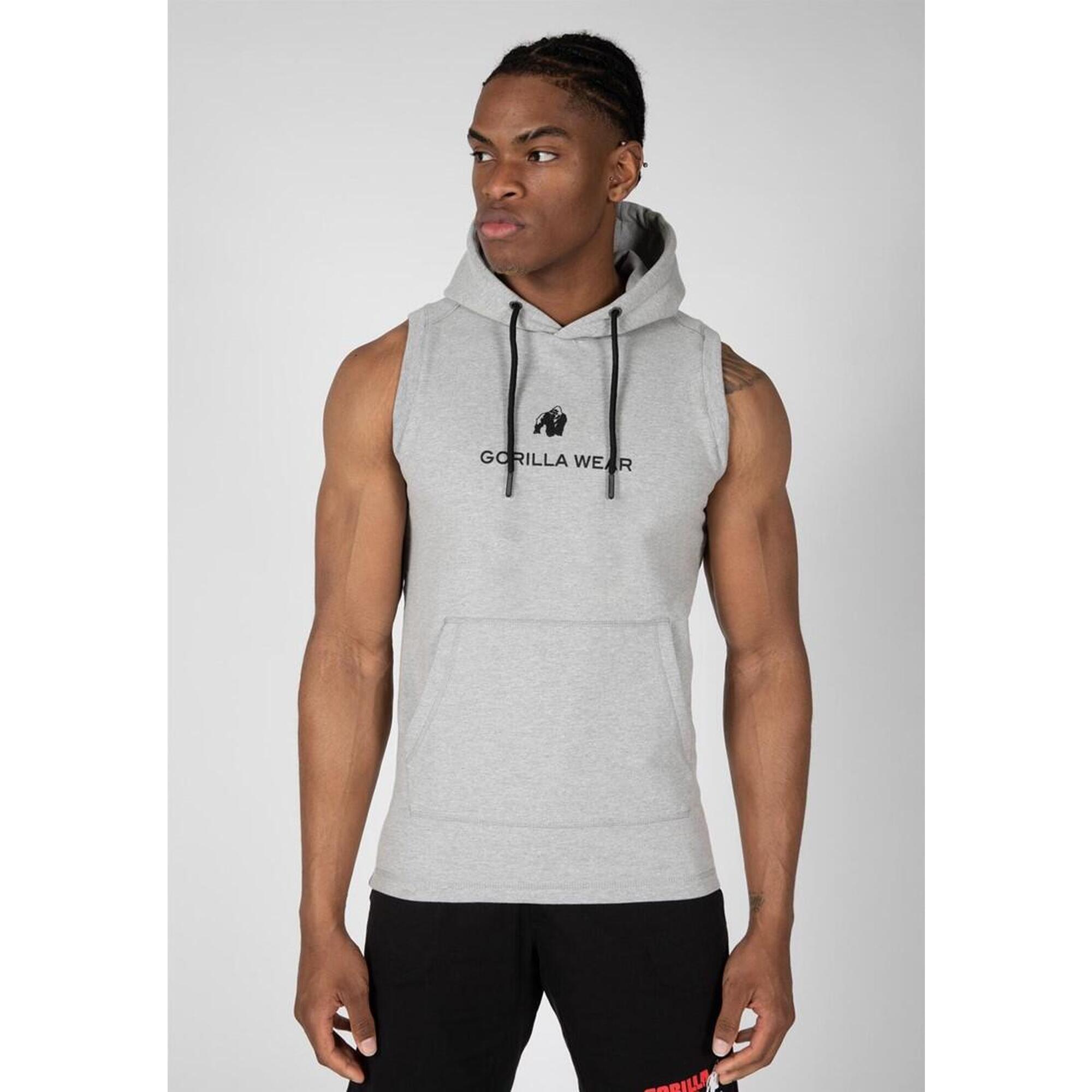 Lincoln Sleeveless Hoodie - Gray - L