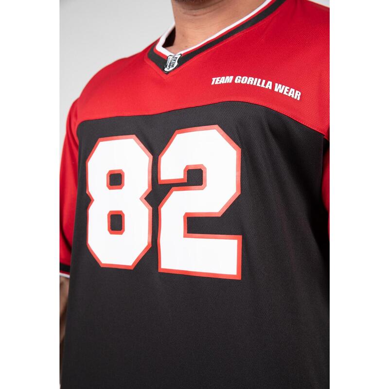 Trenton Football Jersey - Black/Red