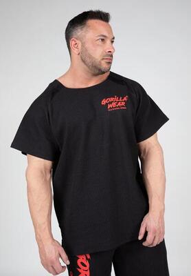 Augustine old school workout top - zwart/rood