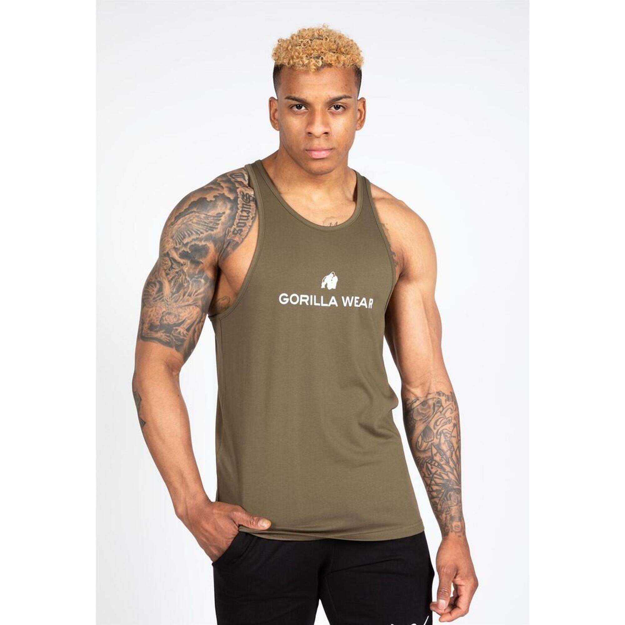 Carter Stretch Tank Top - Army Green - 3XL