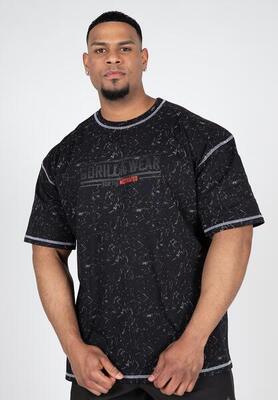 Saginaw oversized t-shirt - washed zwart