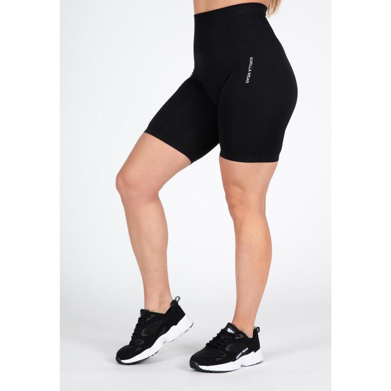 Quincy Seamless Cycling Shorts - Black /M