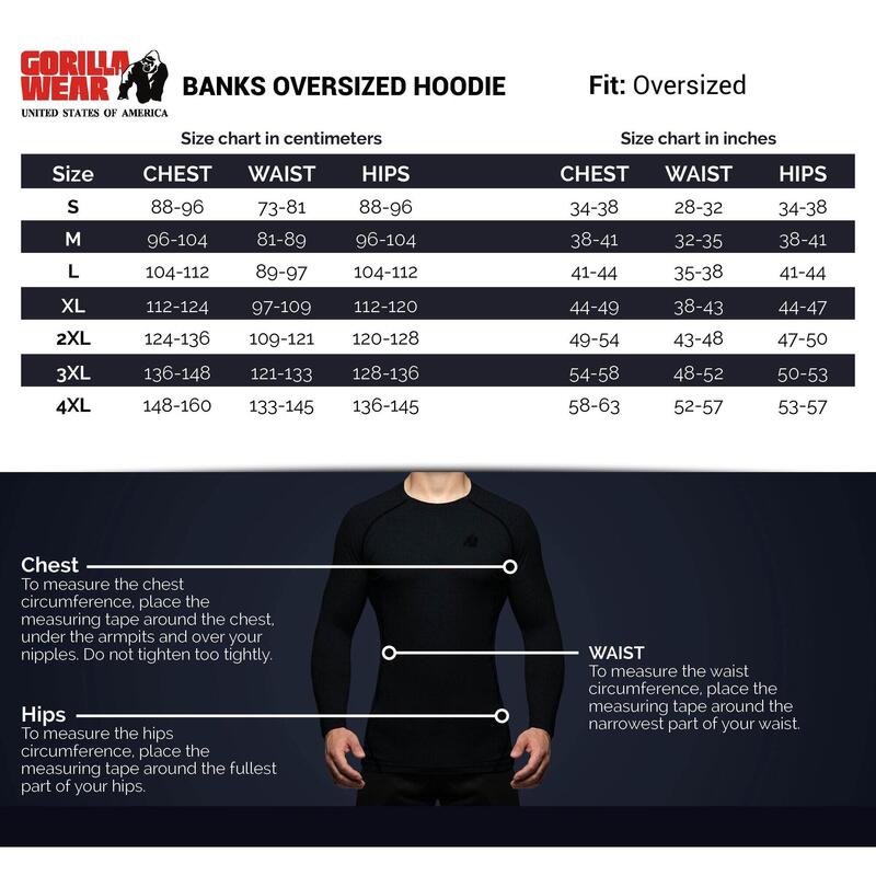 Banks Oversized Hoodie - Zwart/Geel