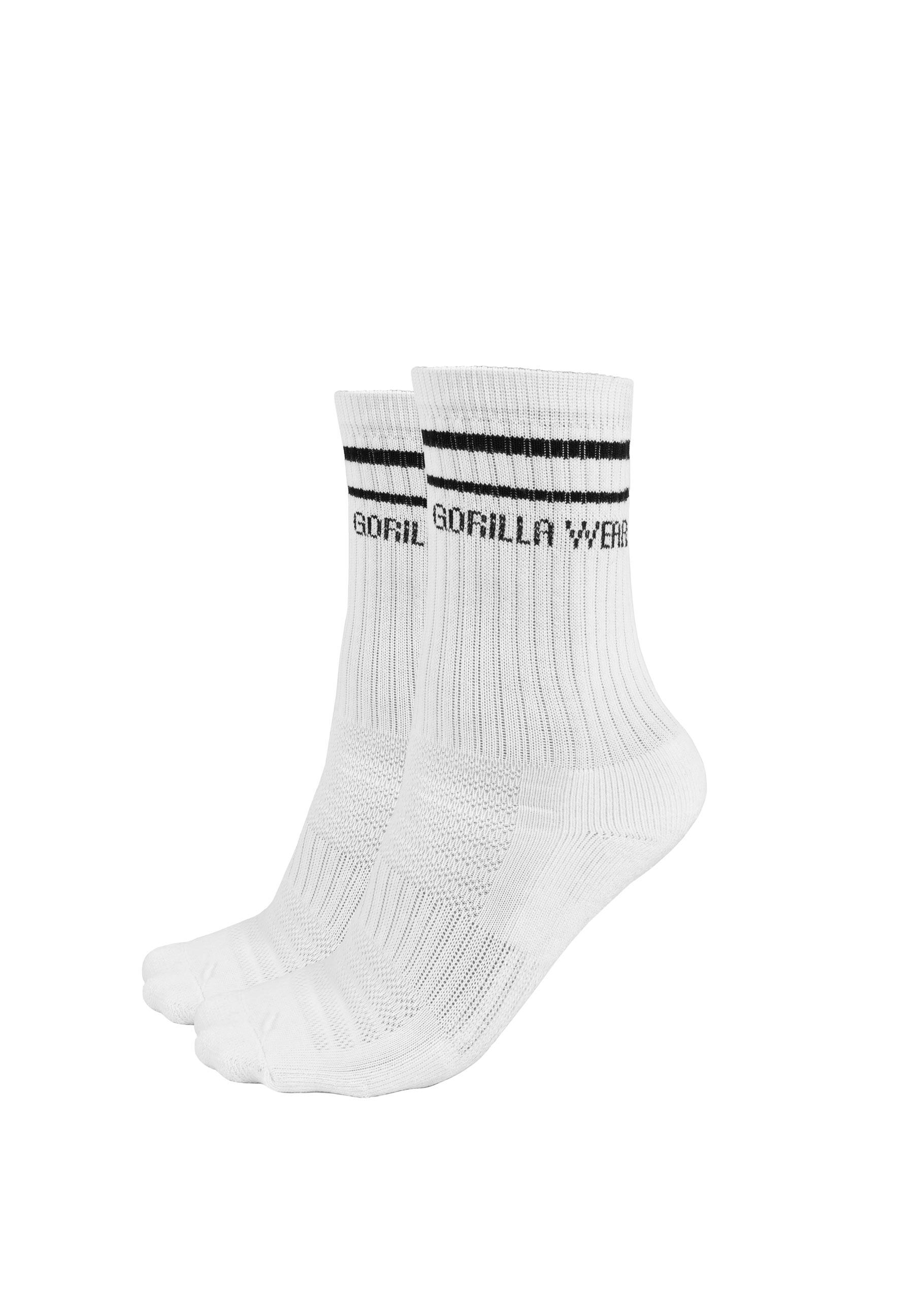 GORILLA WEAR Crew Socks - Wit - EU 35-38