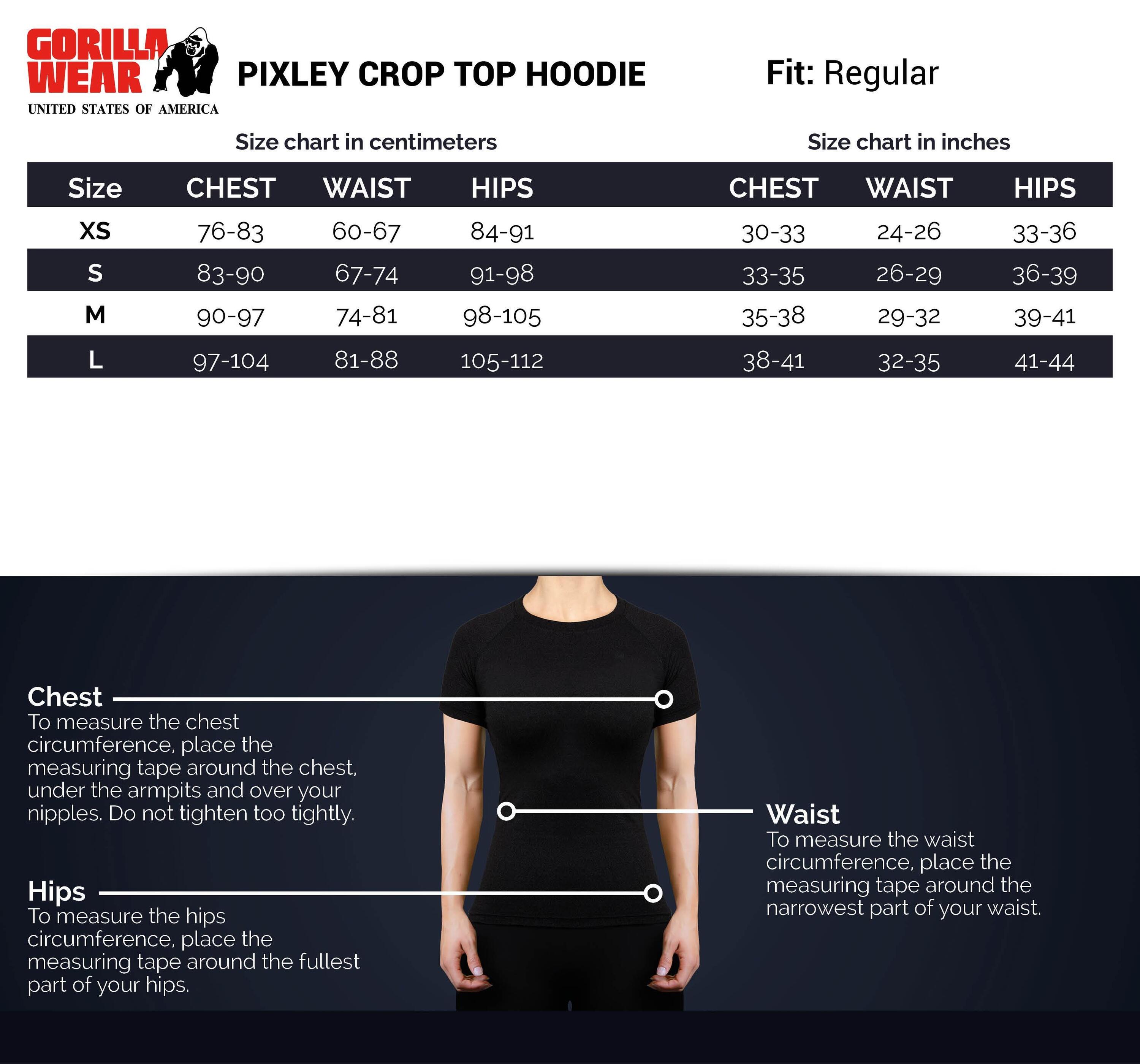 Pixley Crop Top Bluza z kapturem - Szary 5/6
