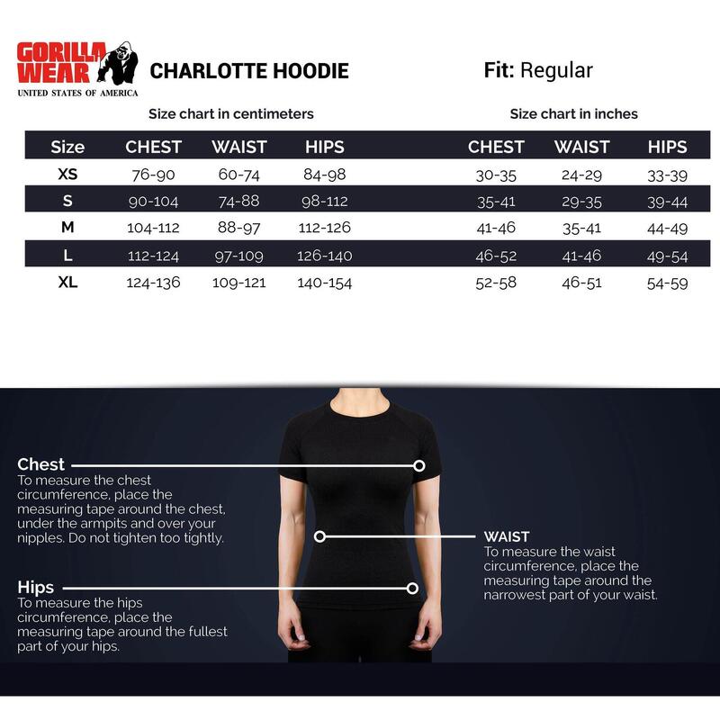 Charlotte Hoodie - Black - XS