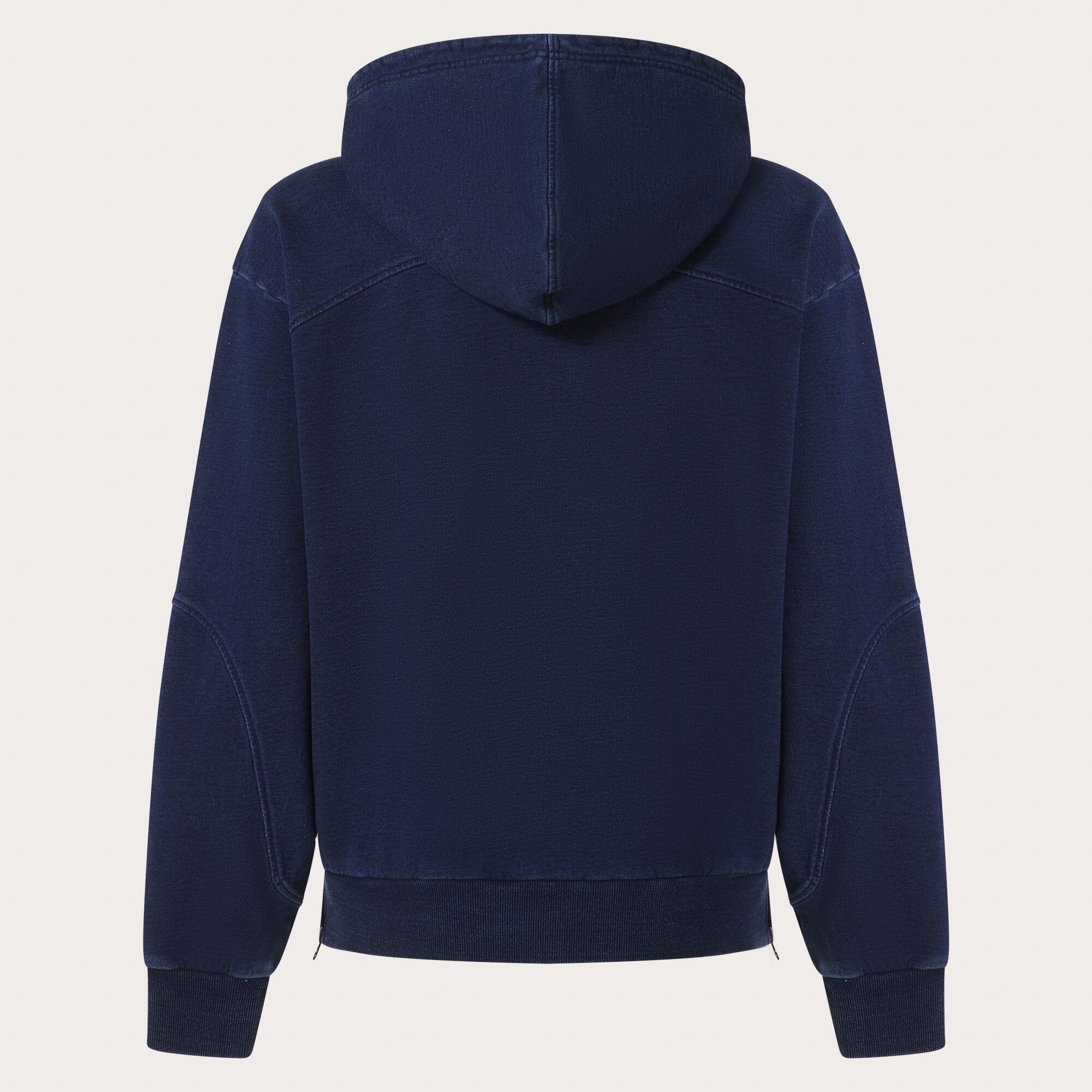 Sweat - Indigo Side Zip Hoodie 7/7