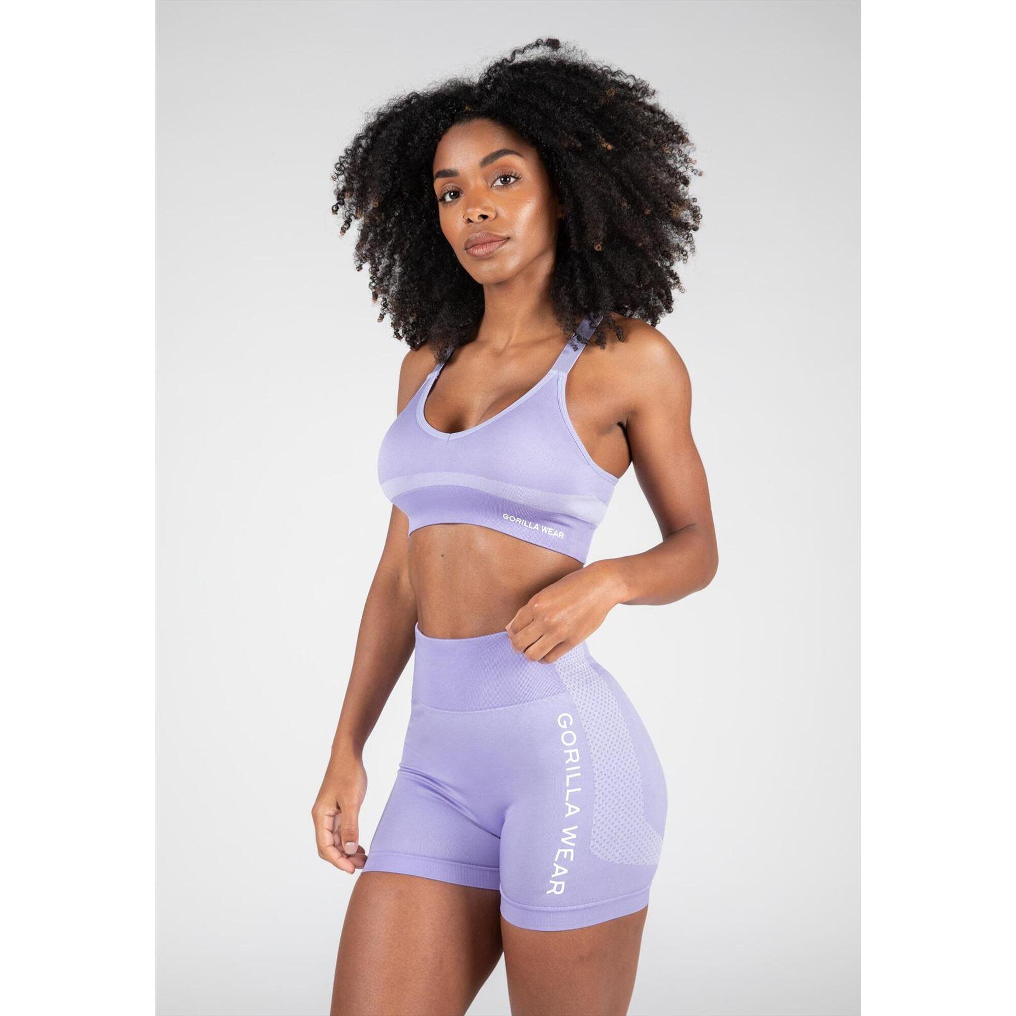 Gorilla Wear - Selah Sans Couture Soutien-gorge De Sport Ilac - Brassière - Violet - 38 S - Decathlon