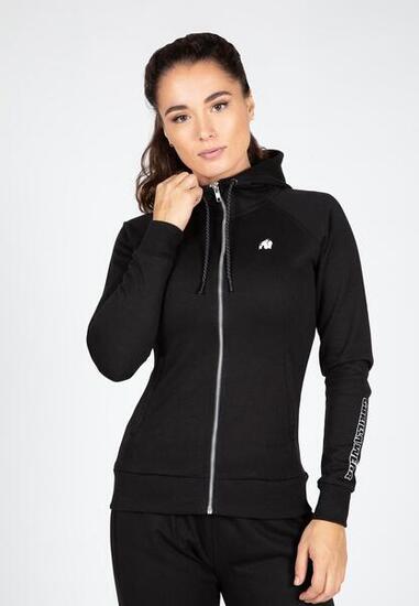 Marion Zipped Hoodie - Zwart