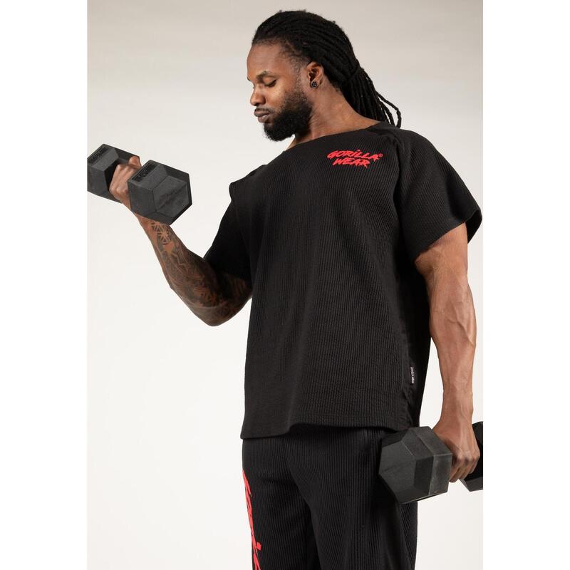 Augustine Old School Workout Top Black/Red