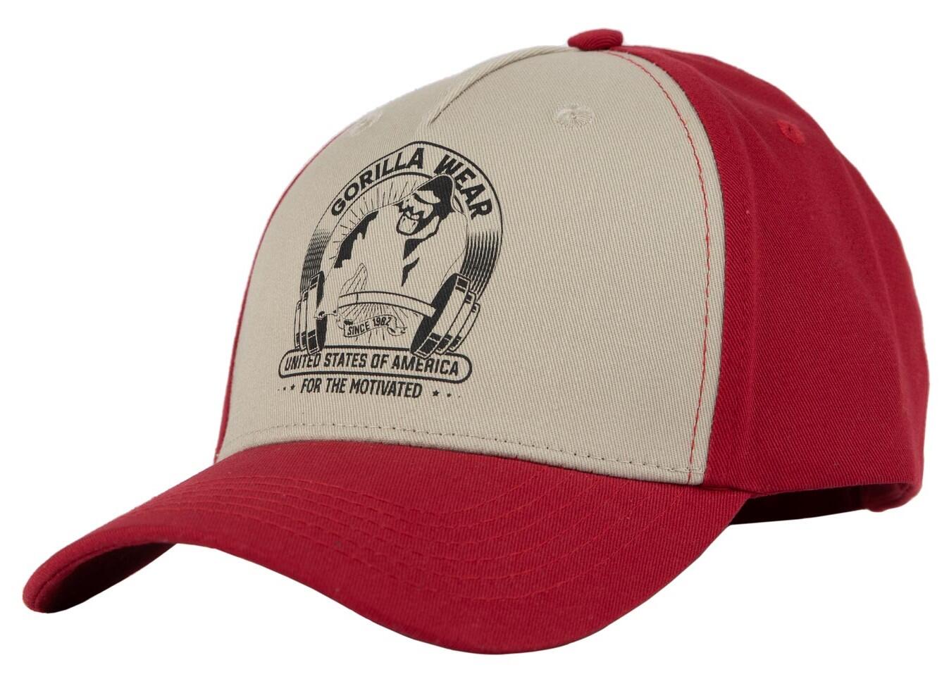 GORILLA WEAR Buckley Berretto - Rosso/Beige