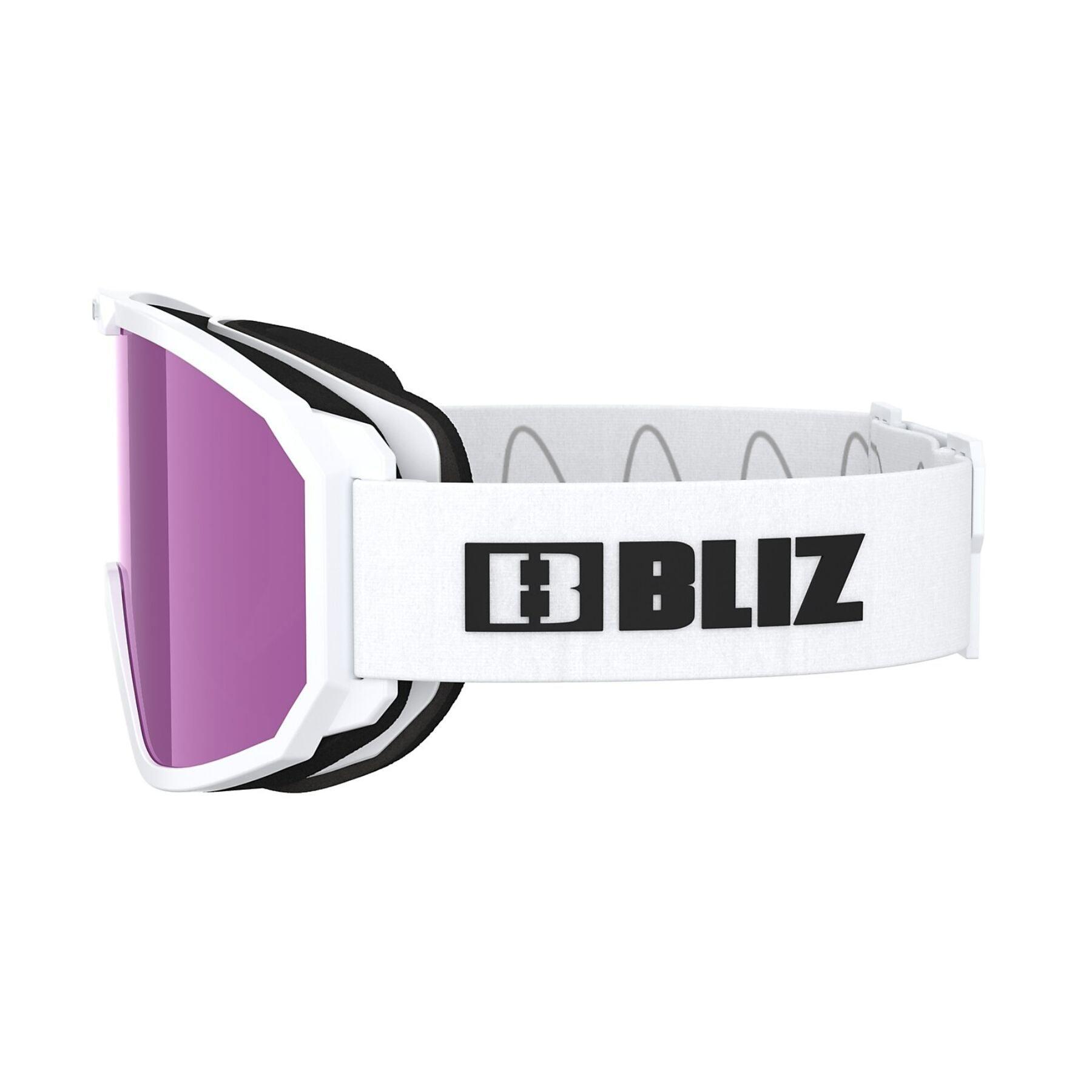 Lunettes de ski Bliz Rave Cat.3 blanches unisexe bi-hublot 3/5