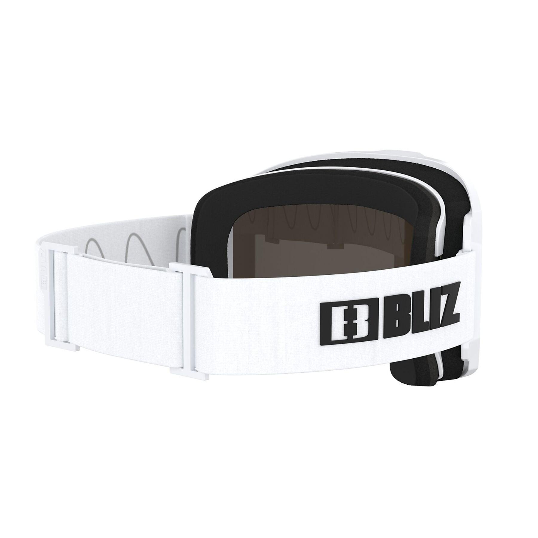 Lunettes de ski Bliz Rave Cat.3 blanches unisexe bi-hublot 4/5