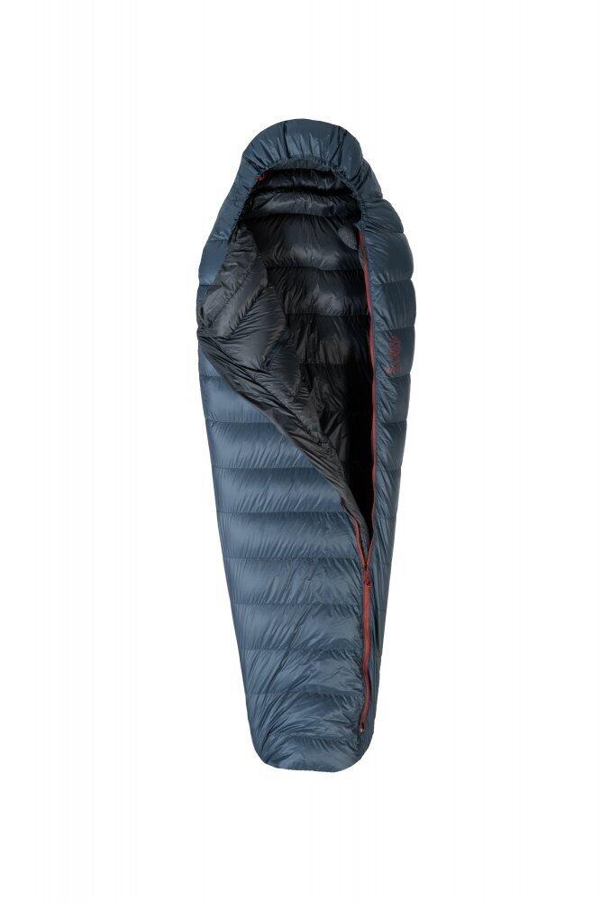 Turistický zimní péřový spacák levý zip 2/7