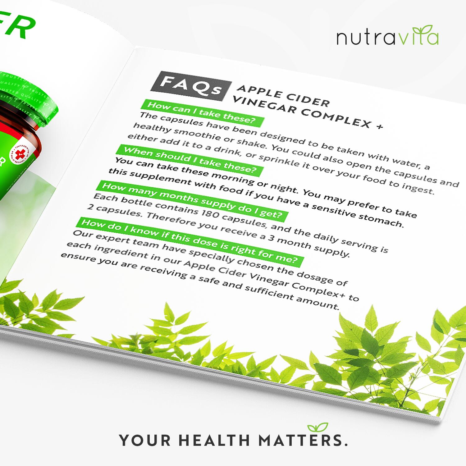 NUTRAVITA Apple Cider Vinegar with Pepper, Turmeric and Ginger