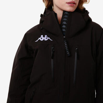 Manteau de ski manches longues femme 6Cento 612P noir