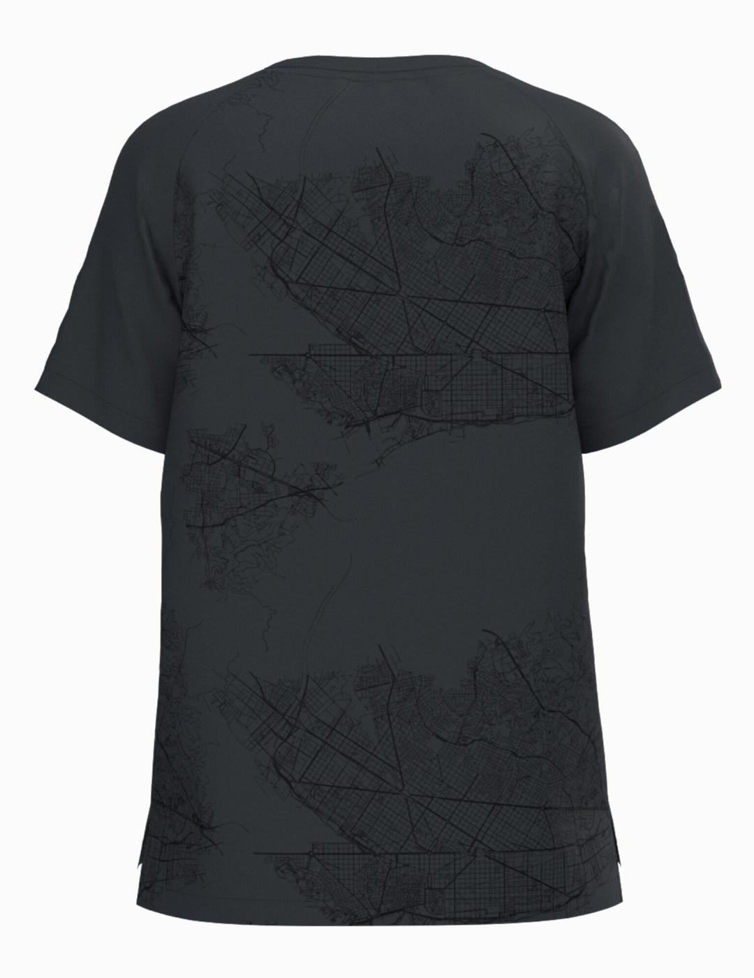 Camiseta para Mujer Joma R-night ss Negro 2/4