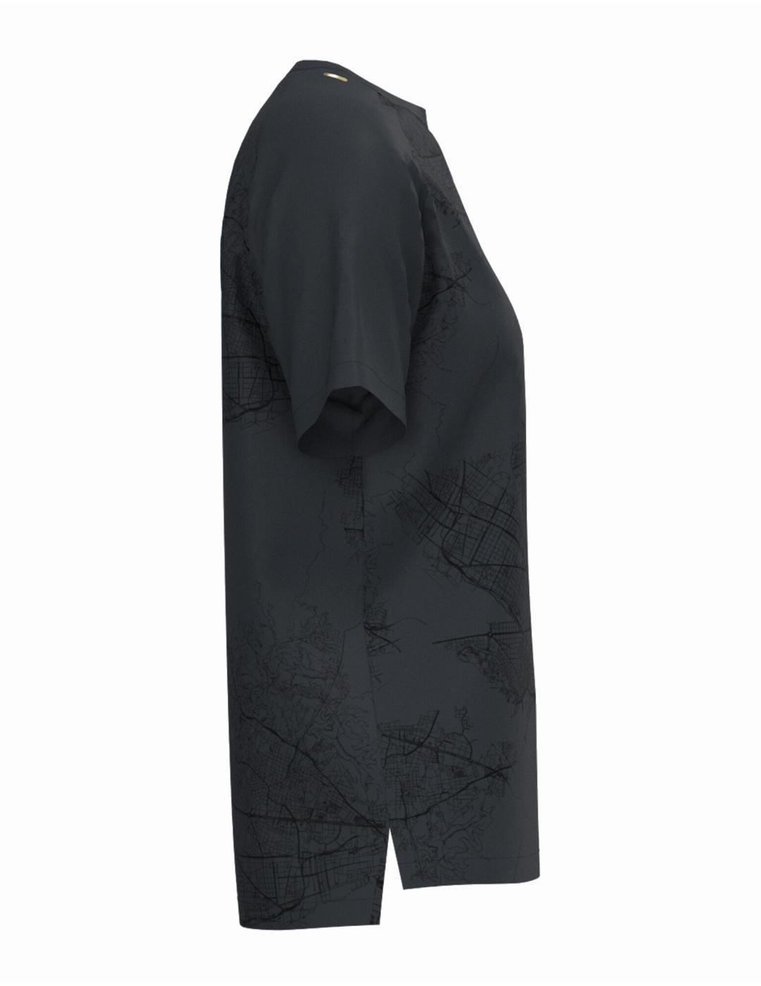 Camiseta para Mujer Joma R-night ss Negro 3/4