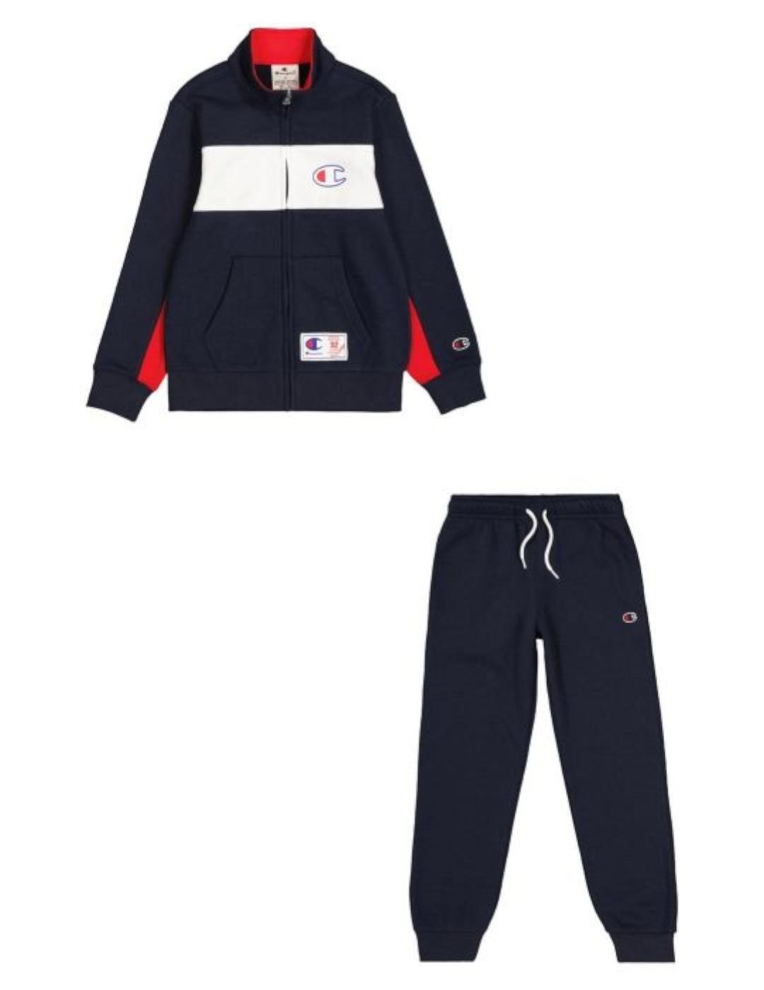 Ensemble pour fille Champion Sweatsuit Bleu marine 1/5