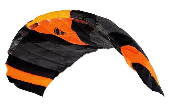 Lenkmatte Paraflex Quad 1.7 (schwarz-orange) - flugfertig inkl. Dyneemaleinen