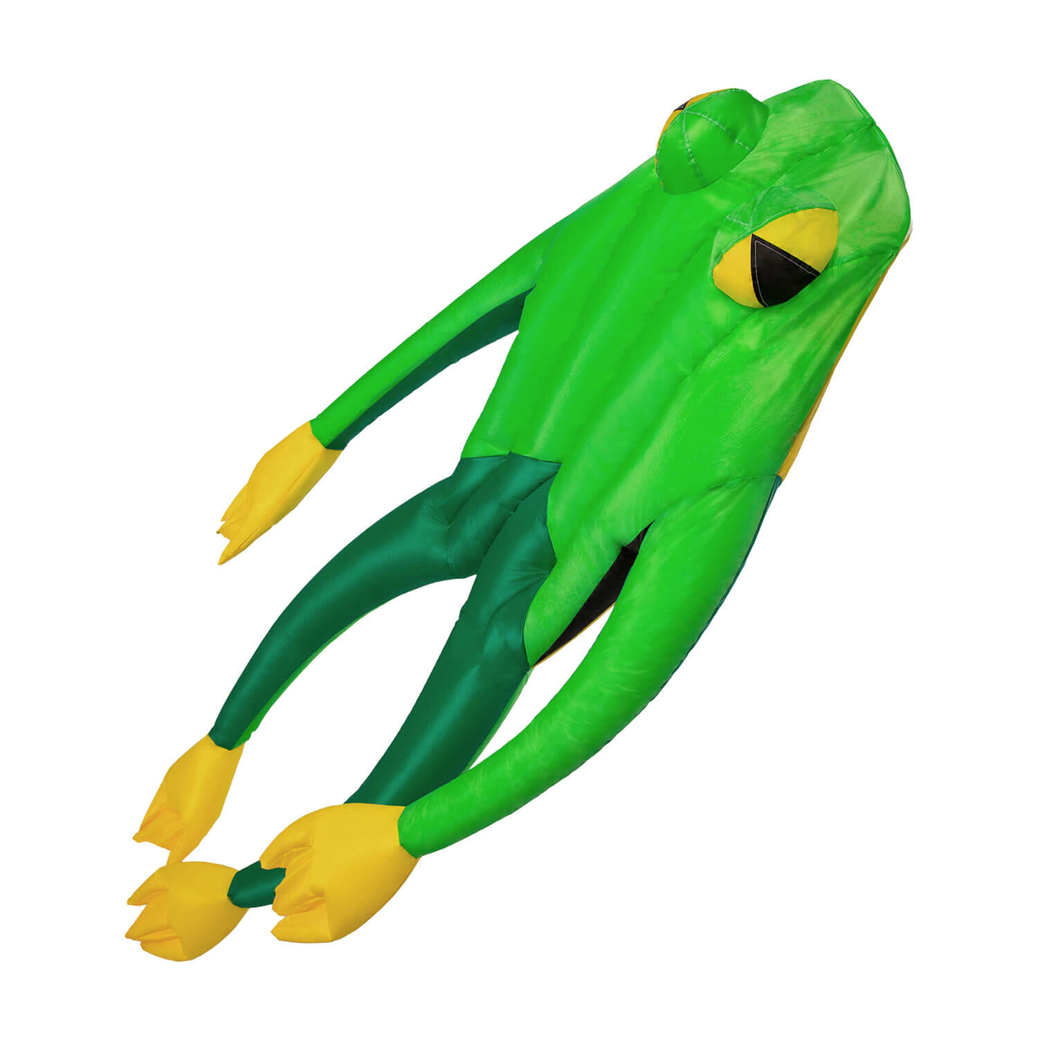 WOLKENSTÜRMER Einleinerdrachen Fritz the Frog (grün) - flugfertig inkl. Spule, Schnur, Tasche