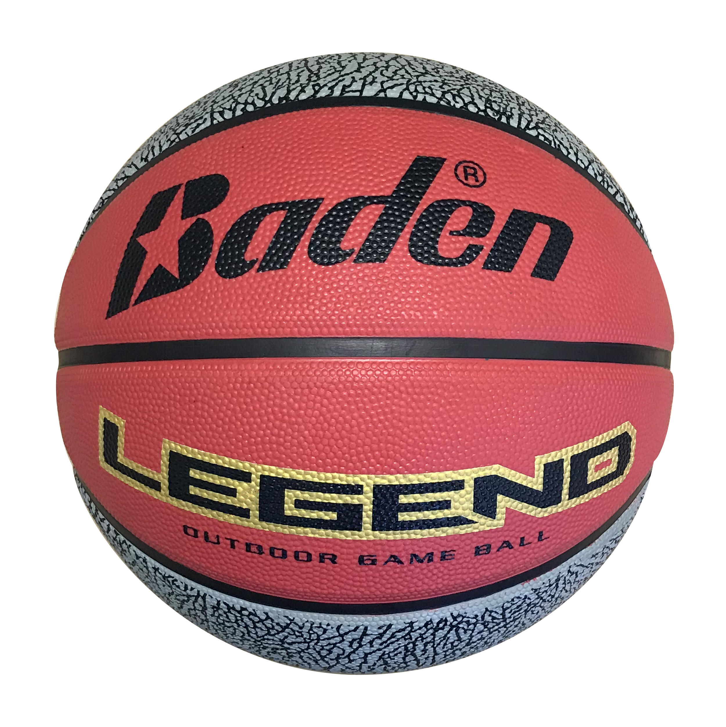 Baden Legend Size 7 Basketball - Red / Black 1/5