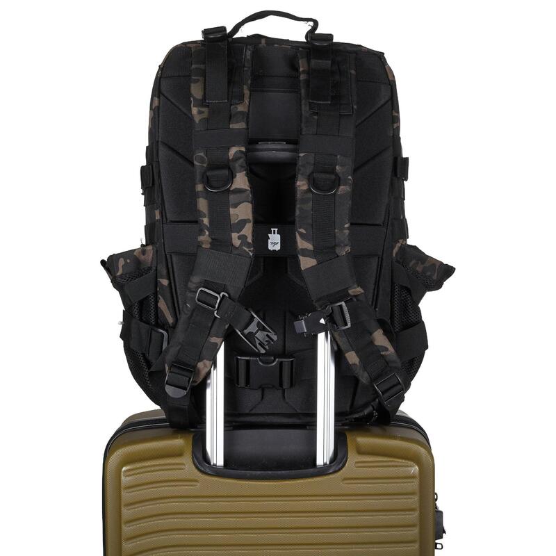 Sac à dos tactique militaire ELITRAINX compartiment alimentaire Noir CP 45L