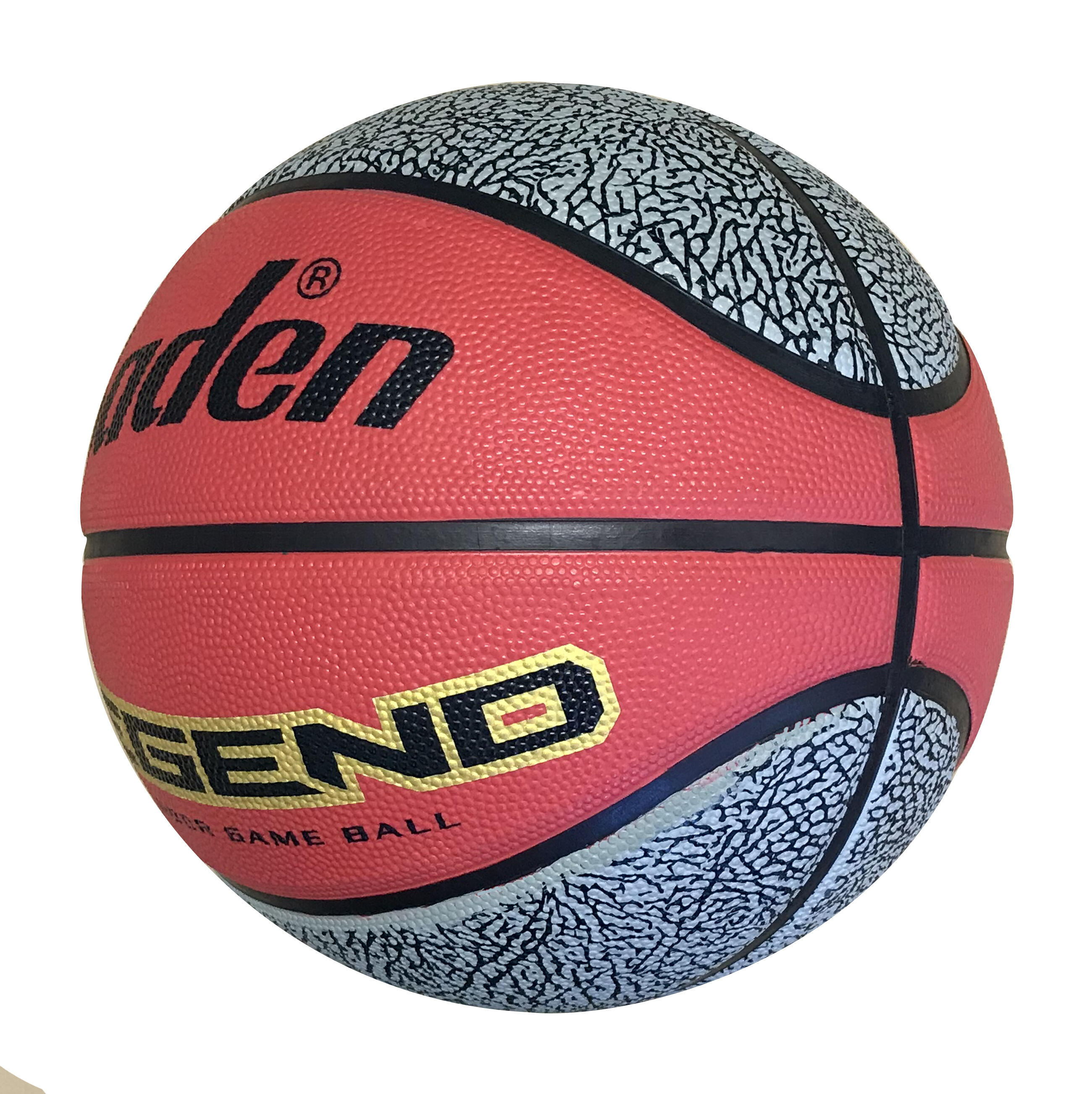 Baden Legend Size 7 Basketball - Red / Black 3/5