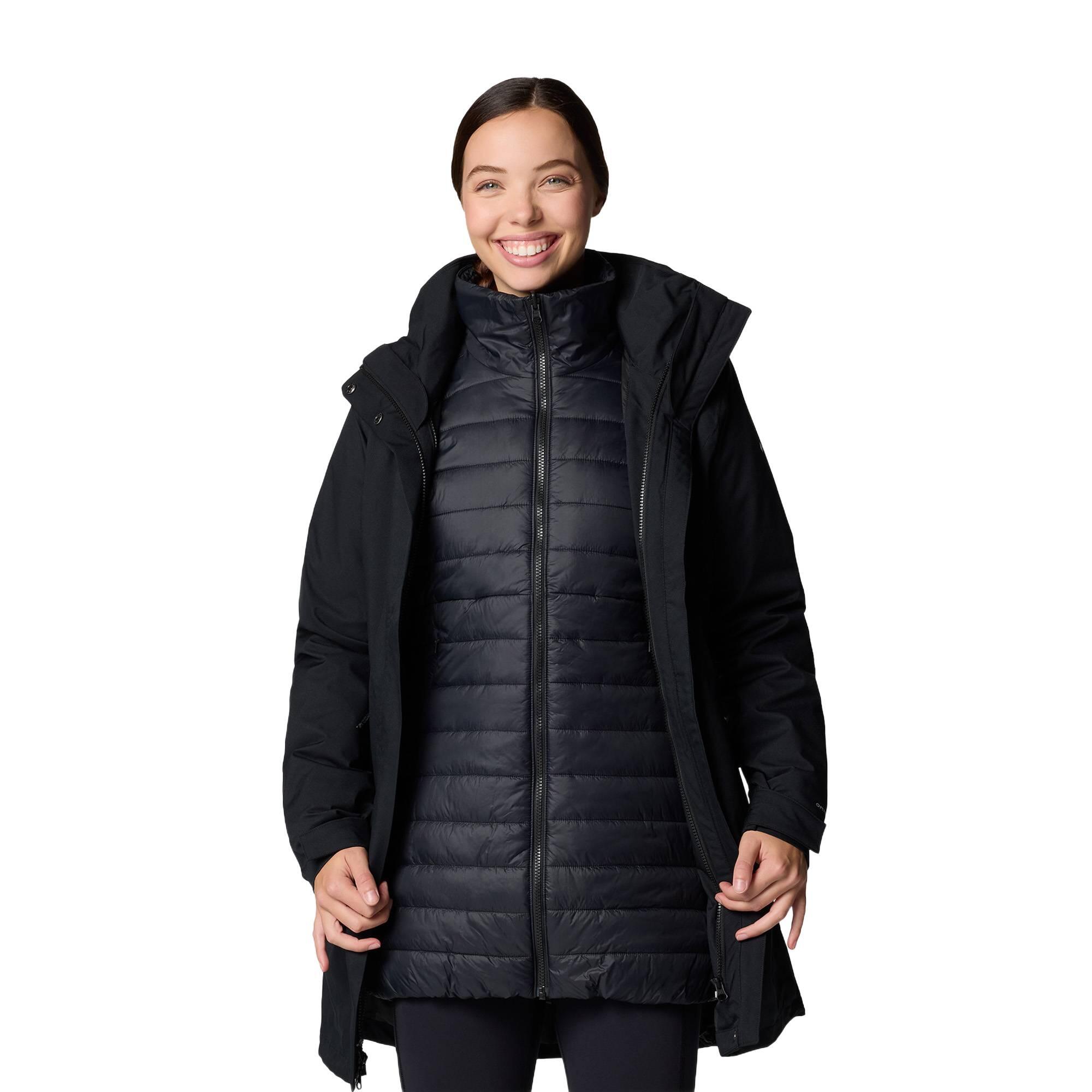 Columbia - Veste Columbia Pulaski Ii Interchange 3-en-1 Pour Femme - Blouson - Noir - Decathlon