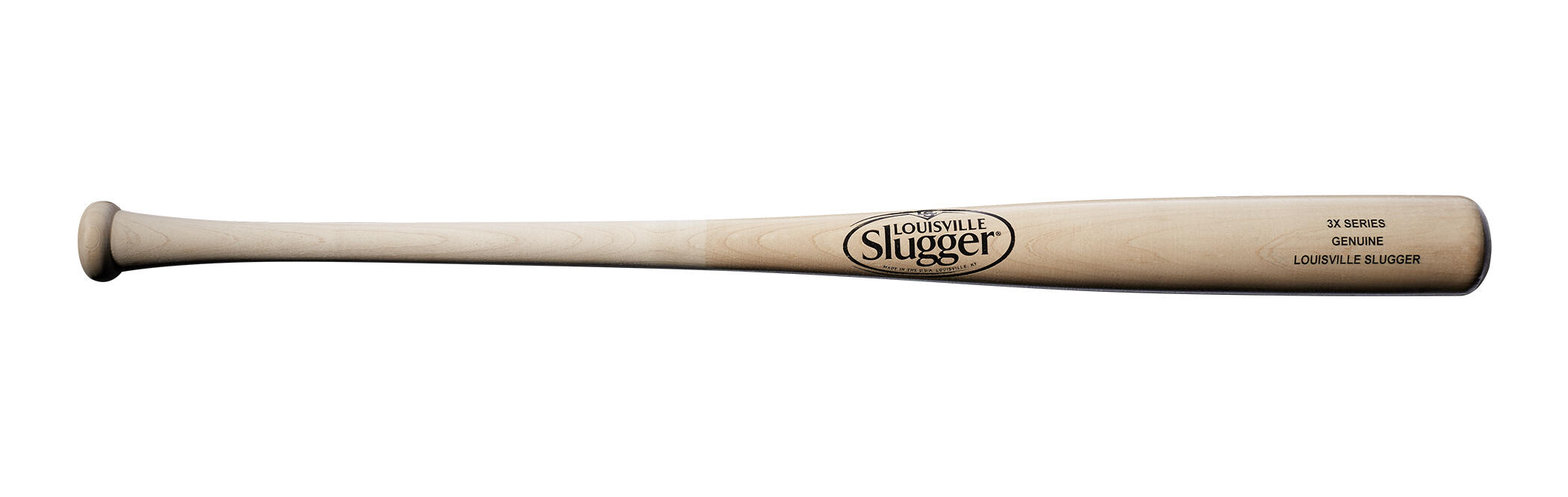 Louisville Slugger Genuine S3 Wood 33" Baseball Bat - Natural 2/4