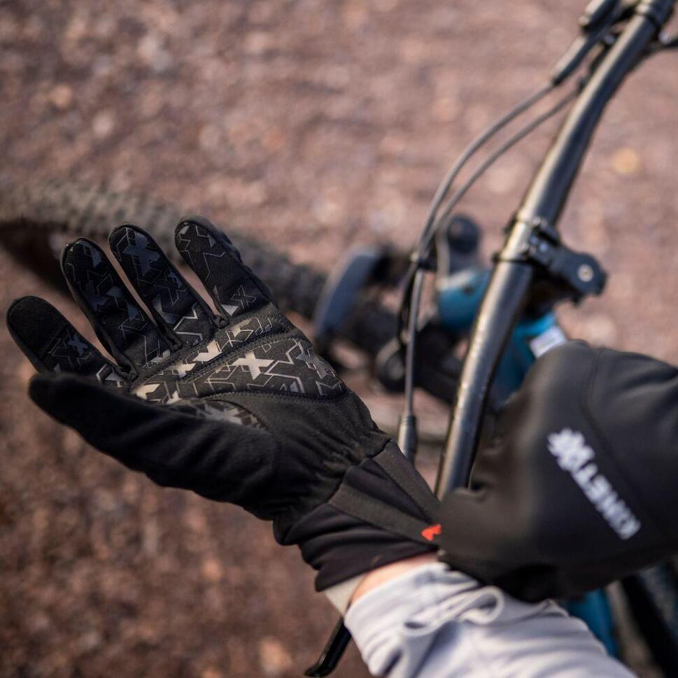 Rękawiczki rowerowe zimowe unisex KINETIXX Logan black