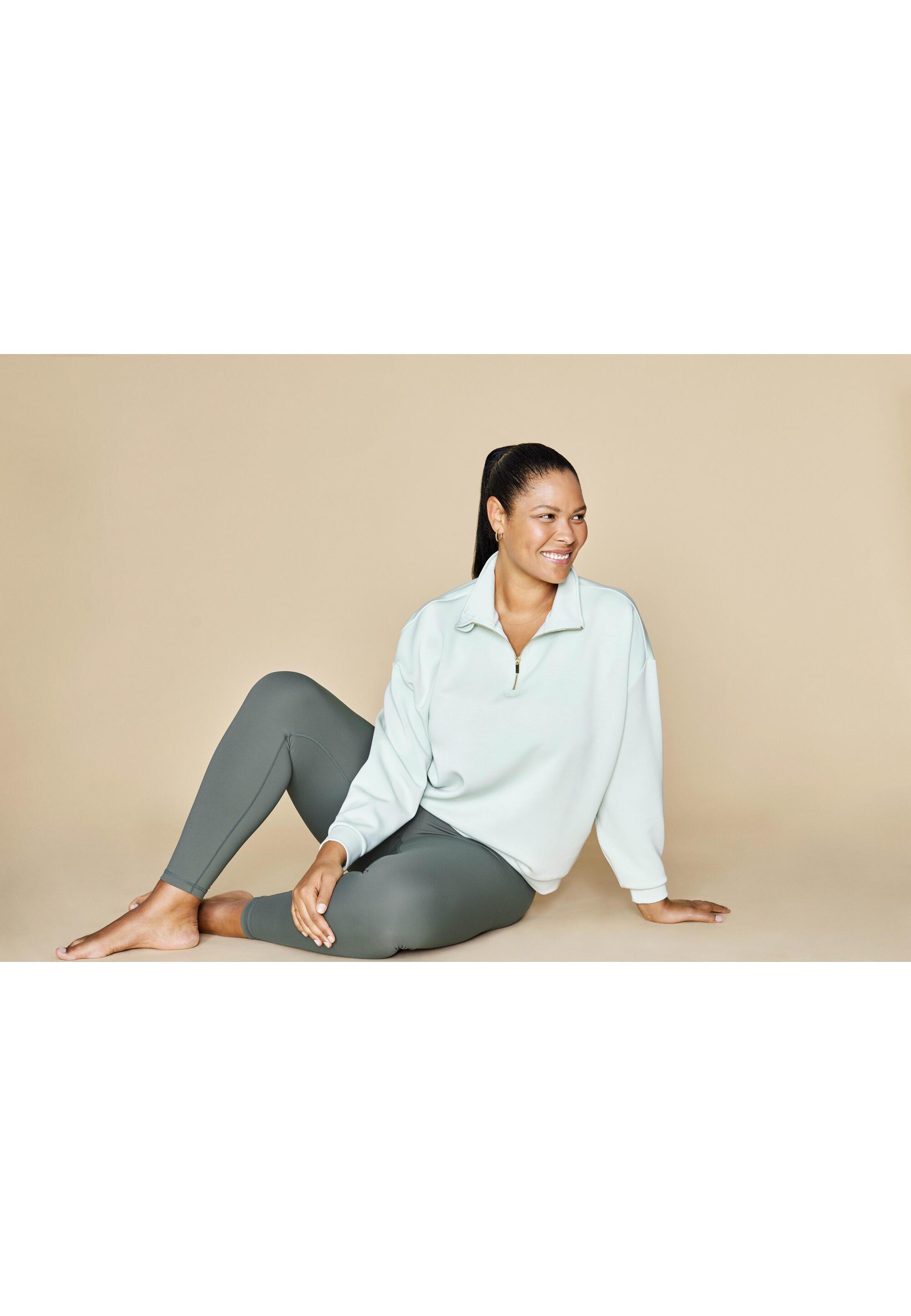 Felpa da donna con 1/4 di cerniera Q Sportswear Kelleyen 4/5