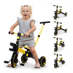 Tricycle 5 en 1 Evolutif Guidon Siège réglable Léger Vélo d'équilibre