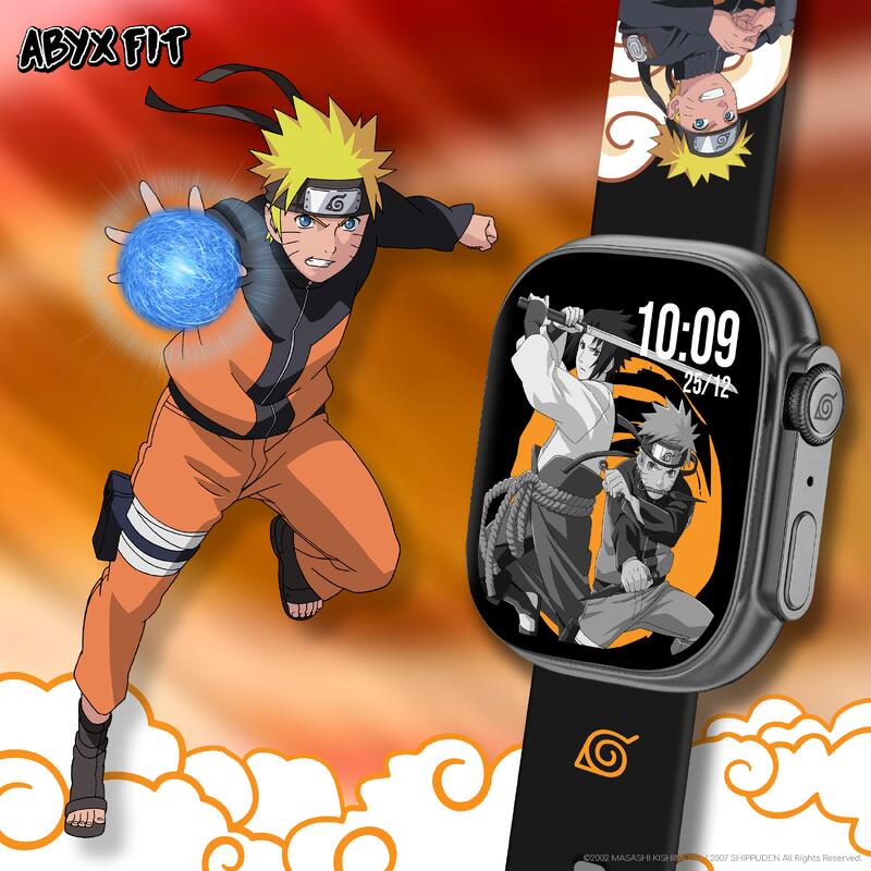 Abyx Fit Touch 5 Naruto Edition – Montre connectée exclusive modèle Naruto