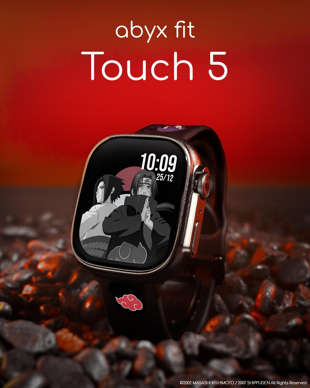 Abyx Fit Touch 5 Naruto Edition – Montre connectée exclusive modèle Itachi 4/8