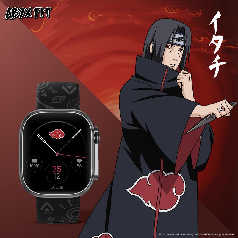 Abyx Fit Touch 5 Naruto Edition – Montre connectée exclusive modèle Itachi