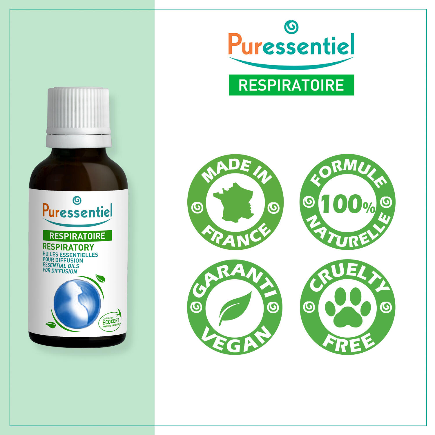 Huiles essentielles pour diffusion | Resp’OK ®, pour respirer librement | 30 ml 3/3