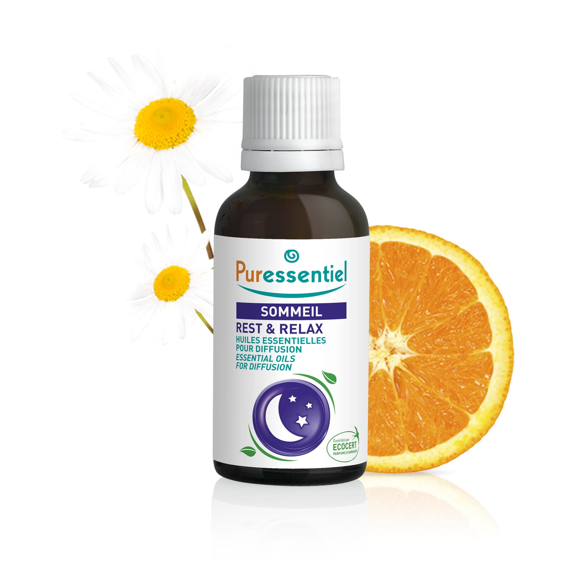 Huiles essentielles pour diffusion | Sommeil, pour détente et sérénité | 30 ml 1/2