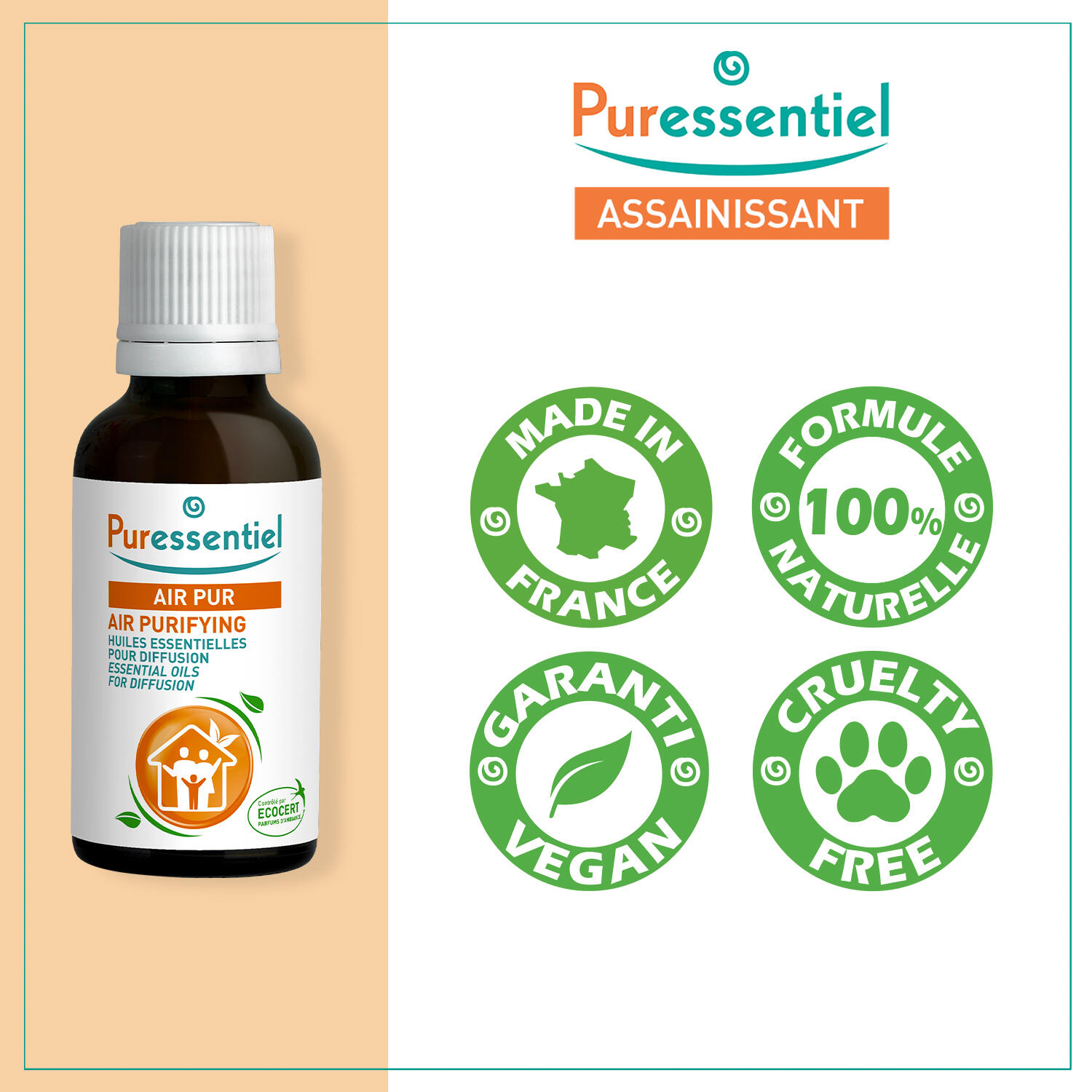 Huiles essentielles pour diffusion | Assainissant, aide à assainir l'air | 30 ml 3/3