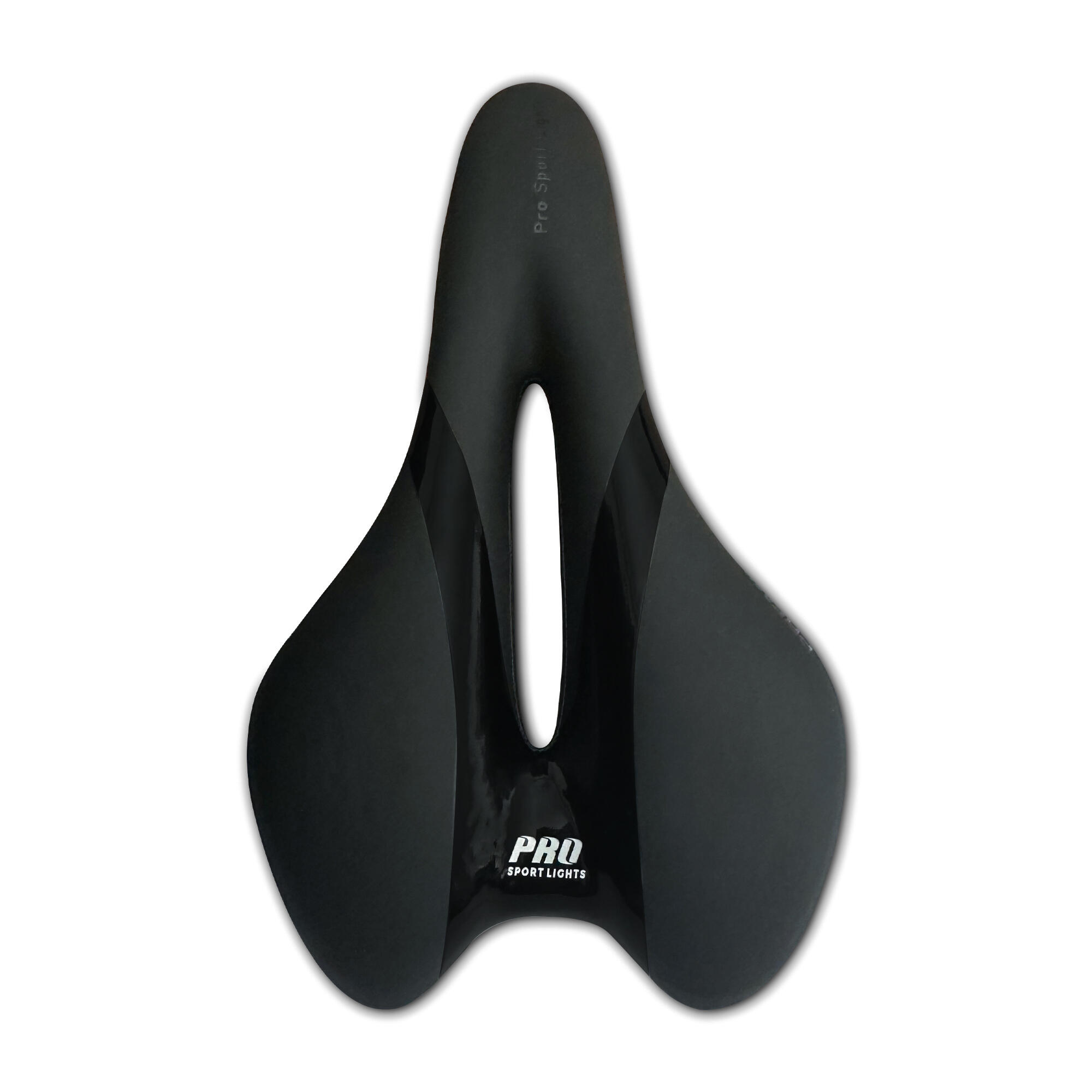 PRO SPORT LIGHTS Fietszadel Gel Comfort Dames/Heren - Zwart - Premium Gel